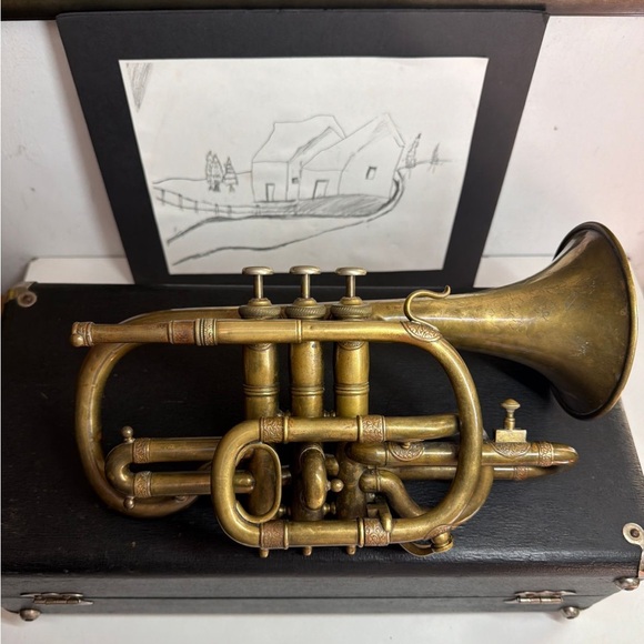 Lyon and Healy Other - Lyon and Healy "Beau Ideal" Cornet 1891